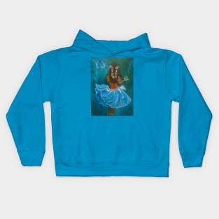 Aloha Hula Girl Kids Hoodie